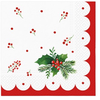 Holly in the Frame napkins